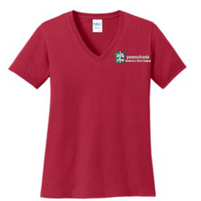 Port & Company Ladies Core Cotton V-Neck Tee Thumbnail